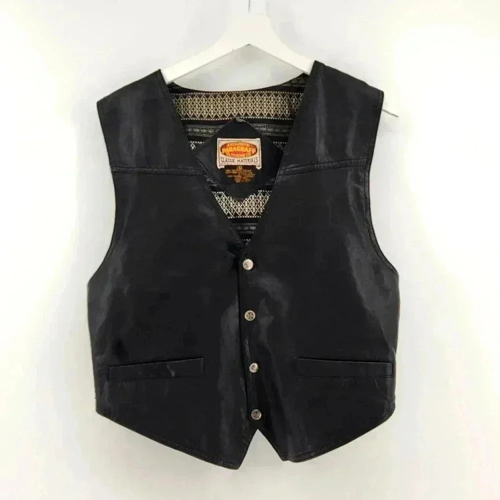 VINTAGE  PARAGRAFF LEATHER VEST